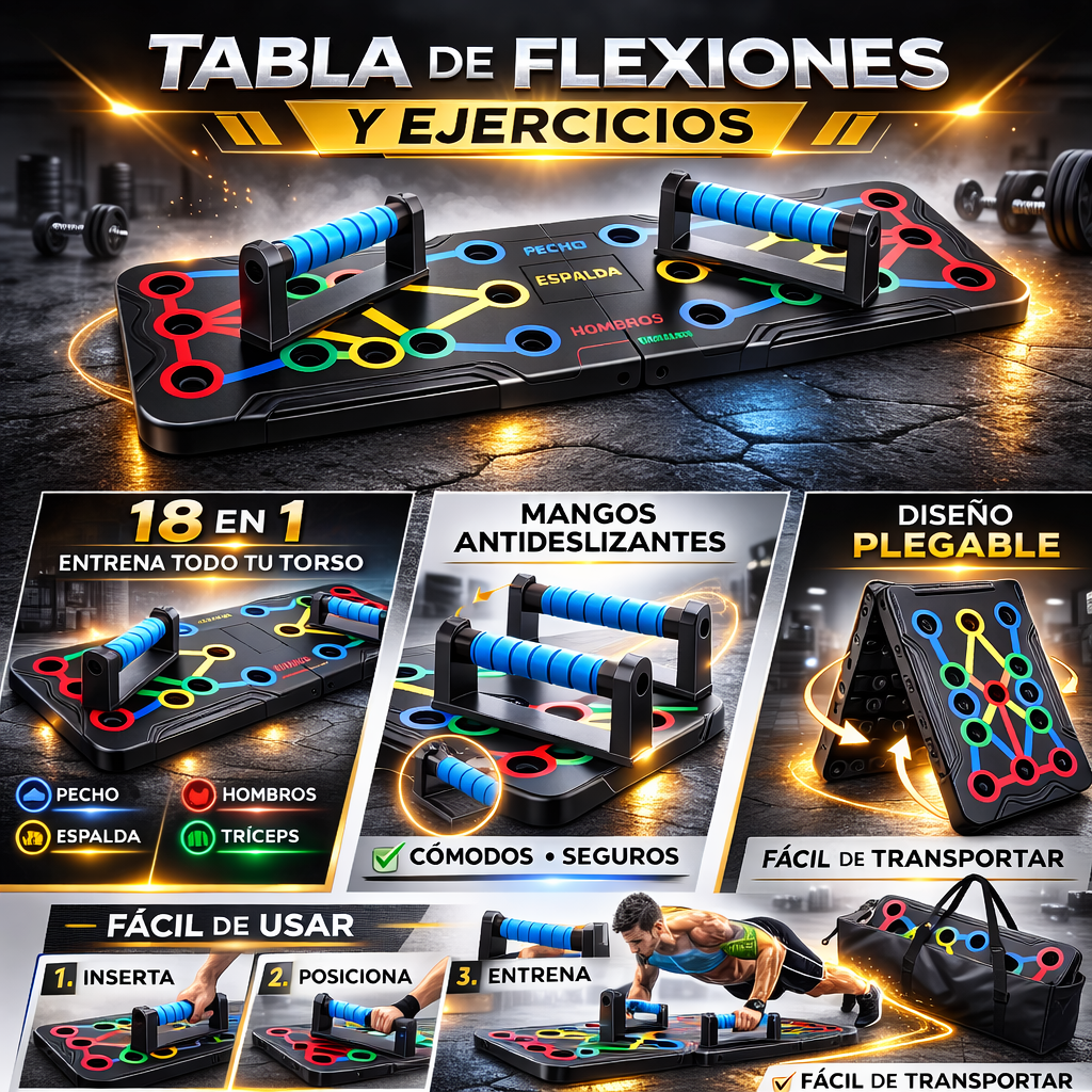 TABLA DE FLEXIONES Y EJERCICIOS