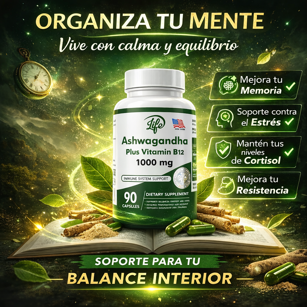 Capsulas Ashwaganda + Vitamina B12