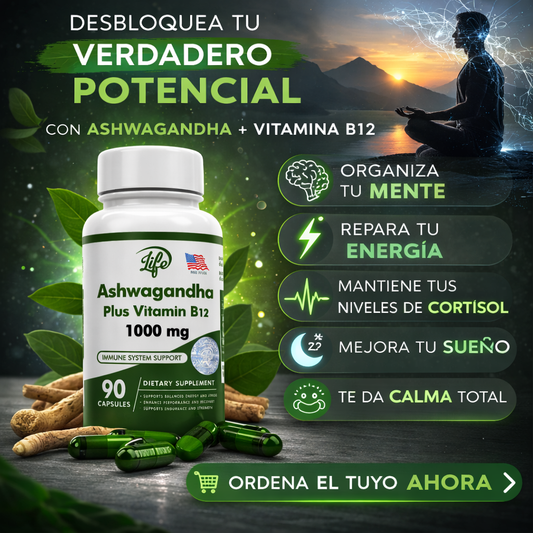 Capsulas Ashwaganda + Vitamina B12