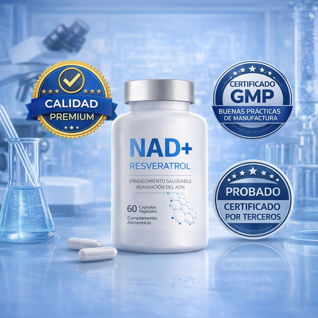 NAD + RESVERATROL - Recupera tu Juventud y Energia Hoy!
