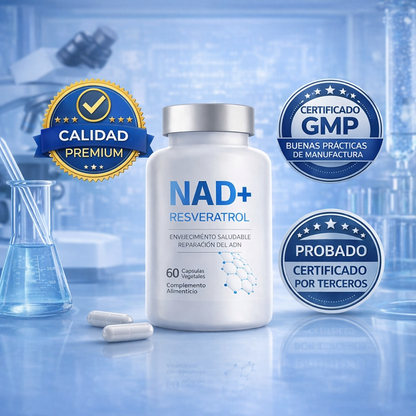 NAD + RESVERATROL - Recupera tu Juventud y Energia Hoy!