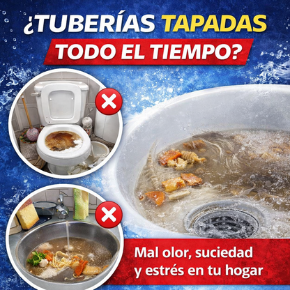 SUPER OFERTA Tres (3) Destapa Drenajes y Tuberías Wild Tornado ™ | ¡Adiós a los atascos! El limpiador que revive tus tuberías en minutos.