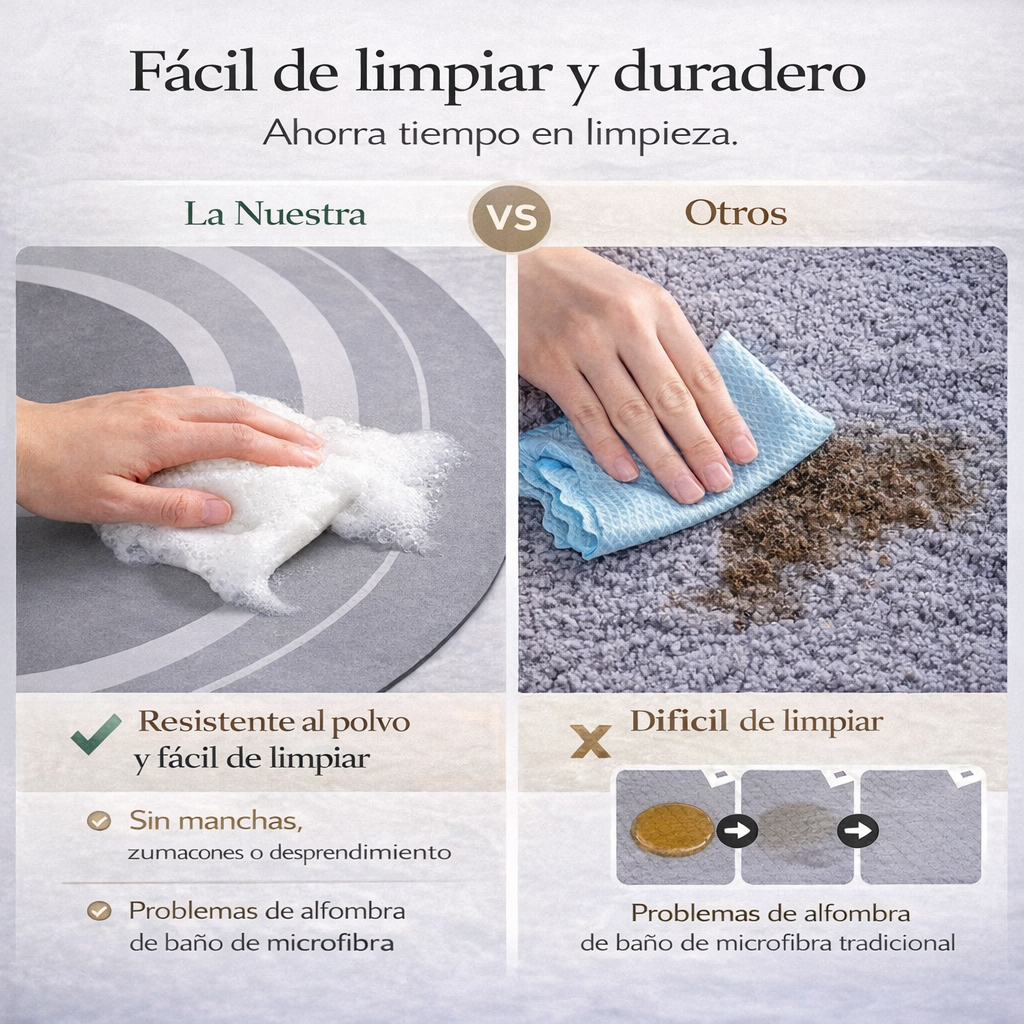 TAPETE DE BAÑO ABSORBENTE Y ANTIDESLIZANTE