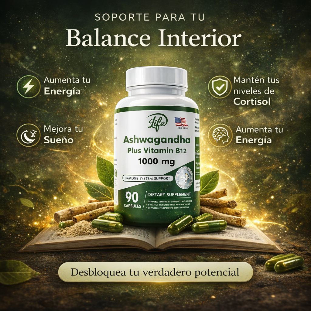 Capsulas Ashwaganda + Vitamina B12